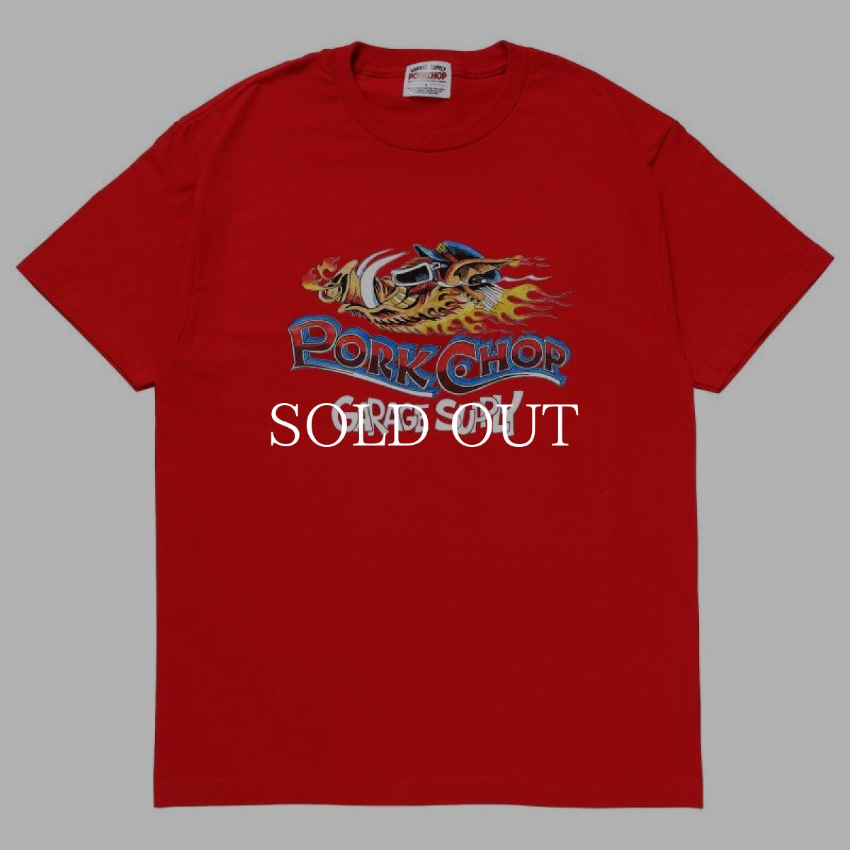 画像1: PORKCHOP GARAGE SUPPLY  WILD PORK TEE (RED) (1)