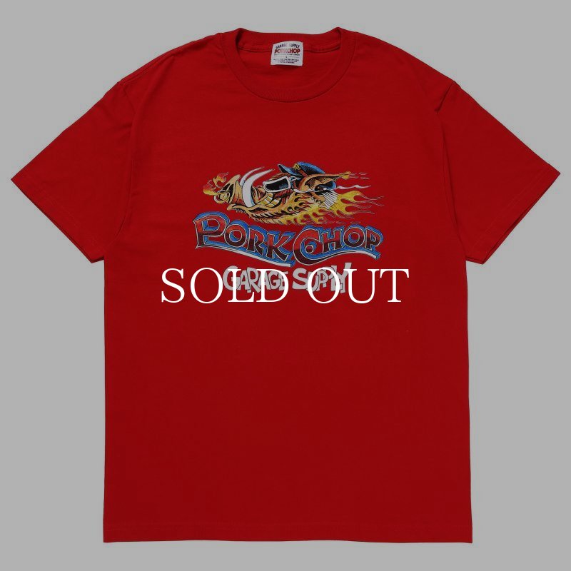 PORKCHOP GARAGE SUPPLY WILD PORK TEE (RED) P0274 公式通販