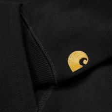 画像7: CARHARTT WIP  HOODED CHASE SWEATSHIRT (Black / Gold) (7)