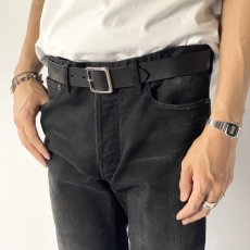 画像5: MINEDENIM  Leather Belt (BLK) (5)