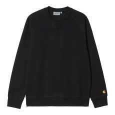 画像1: CARHARTT WIP  CHASE SWEATSHIRT (Black / Gold) (1)