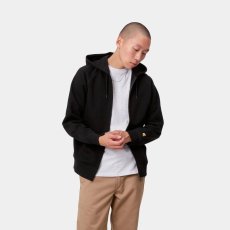 画像5: CARHARTT WIP  HOODED CHASE JACKET (Black / Gold) (5)