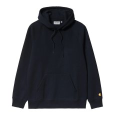 画像1: CARHARTT WIP  HOODED CHASE SWEATSHIRT (Dark Navy / Gold) (1)