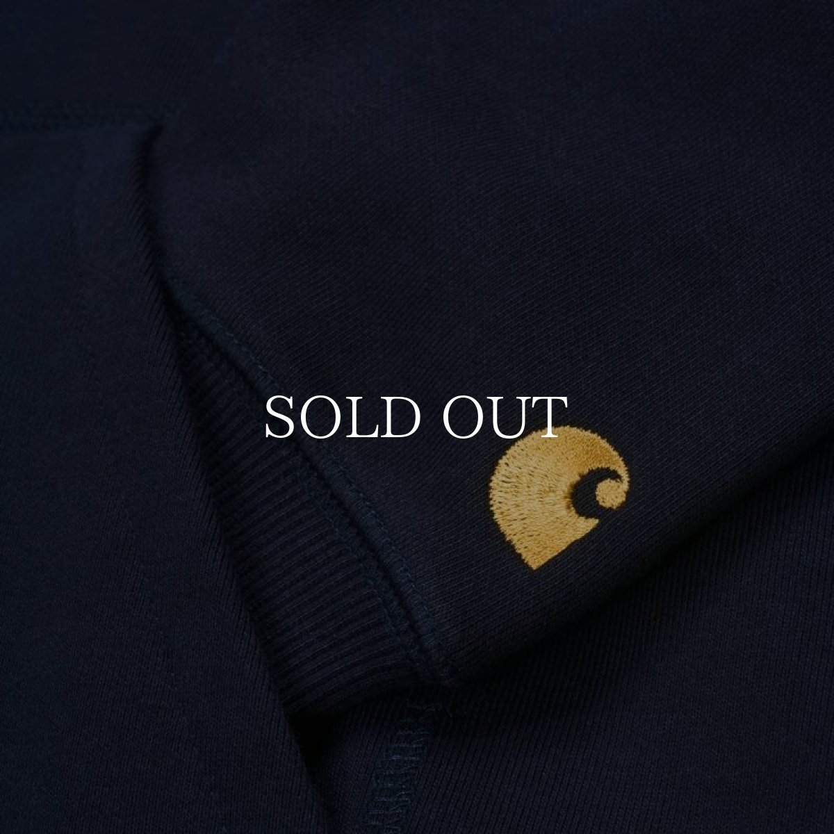画像7: CARHARTT WIP  HOODED CHASE SWEATSHIRT (Dark Navy / Gold) (7)