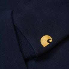 画像7: CARHARTT WIP  HOODED CHASE SWEATSHIRT (Dark Navy / Gold) (7)