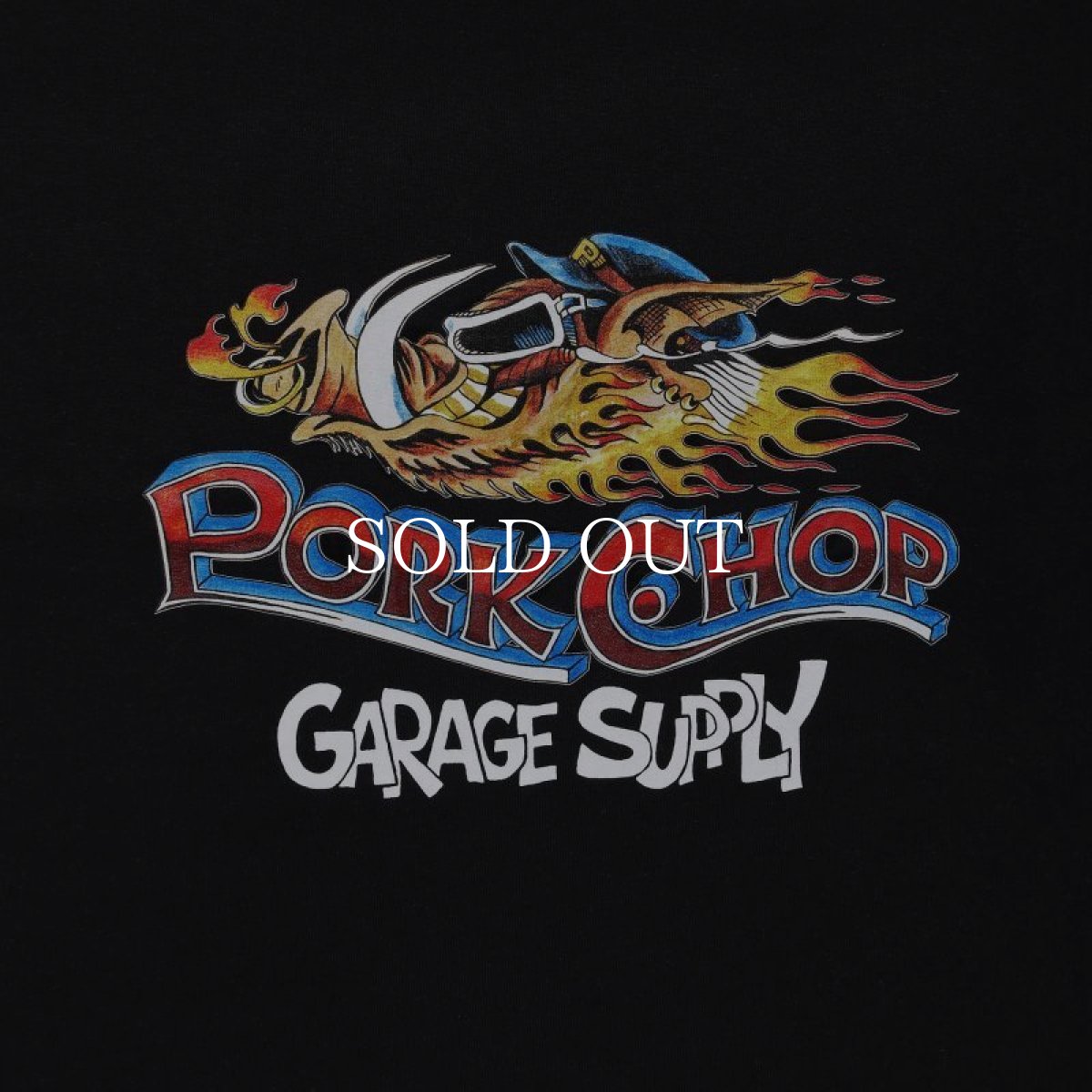 画像2: PORKCHOP GARAGE SUPPLY  WILD PORK TEE (BLACK) (2)