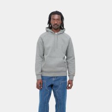 画像2: CARHARTT WIP  HOODED CHASE SWEATSHIRT (Grey Heather / Gold) (2)