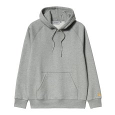 画像1: CARHARTT WIP  HOODED CHASE SWEATSHIRT (Grey Heather / Gold) (1)