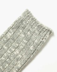 画像2: nonnative  DWELLER SOCKS HI C/A/W/P/N/P WOVEN (GRAY) (2)