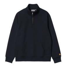 画像1: CARHARTT WIP  CHASE NECK ZIP SWEATSHIRT (Dark Navy / Gold) (1)