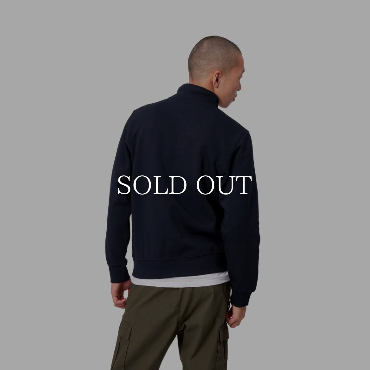 画像3: CARHARTT WIP  CHASE NECK ZIP SWEATSHIRT (Dark Navy / Gold) (3)