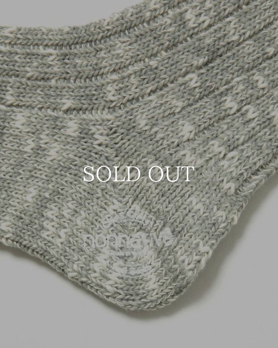 画像3: nonnative  DWELLER SOCKS HI C/A/W/P/N/P WOVEN (GRAY) (3)