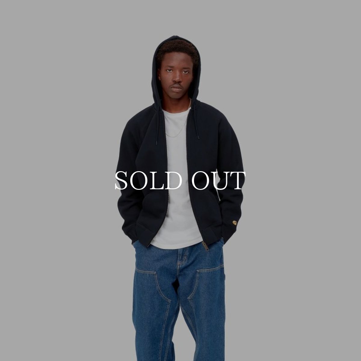 画像5: CARHARTT WIP  HOODED CHASE JACKET (Dark Navy / Gold) (5)