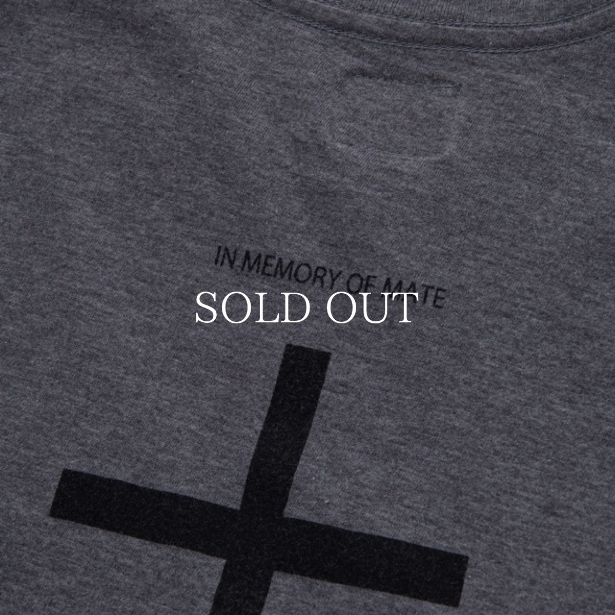 画像4: RATS  CROSS TEE (CHARCOAL x BLACK) (4)