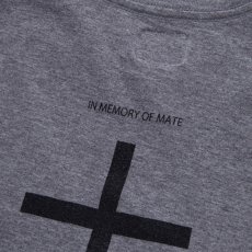 画像4: RATS  CROSS TEE (CHARCOAL x BLACK) (4)