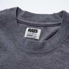 画像6: RATS  CROSS TEE (CHARCOAL x BLACK) (6)