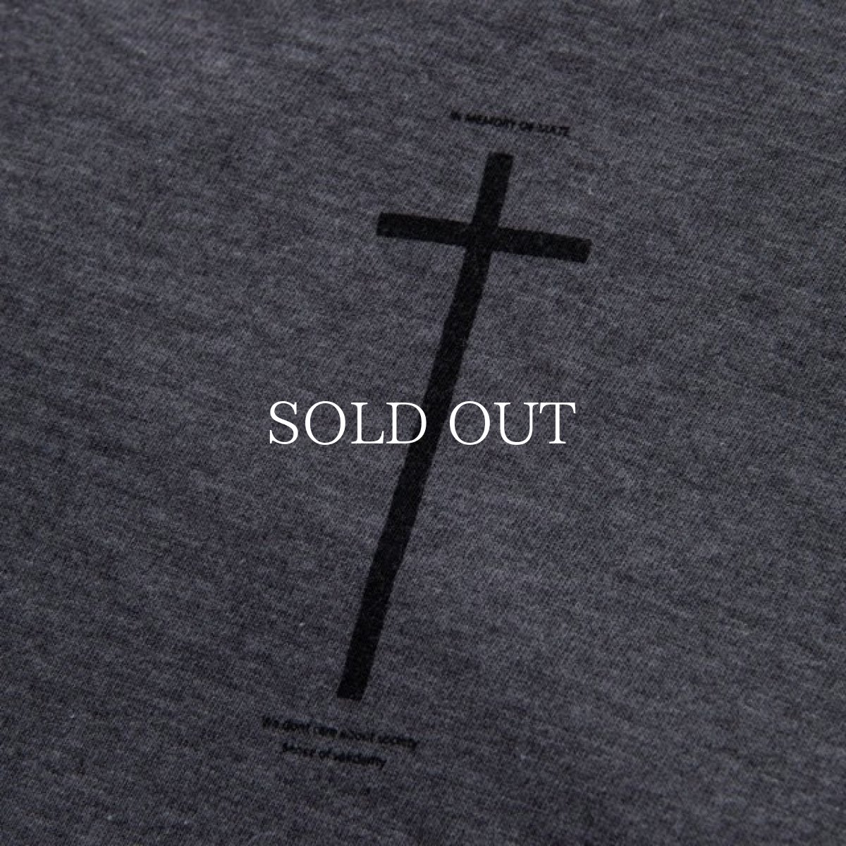 画像3: RATS  CROSS TEE (CHARCOAL x BLACK) (3)