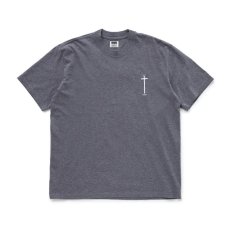 画像1: RATS  CROSS TEE (CHARCOAL x WHITE) (1)