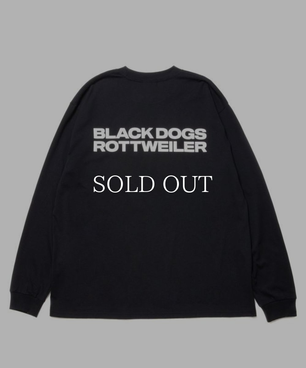 画像2: ROTTWEILER  2 LINE L/S TEE (BLACK) (2)