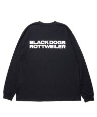 画像2: ROTTWEILER  2 LINE L/S TEE (BLACK) (2)