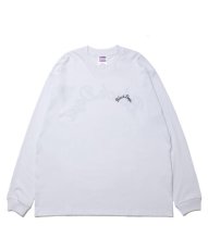 画像1: ROTTWEILER  CURSIVE L/S TEE (WHITE) (1)