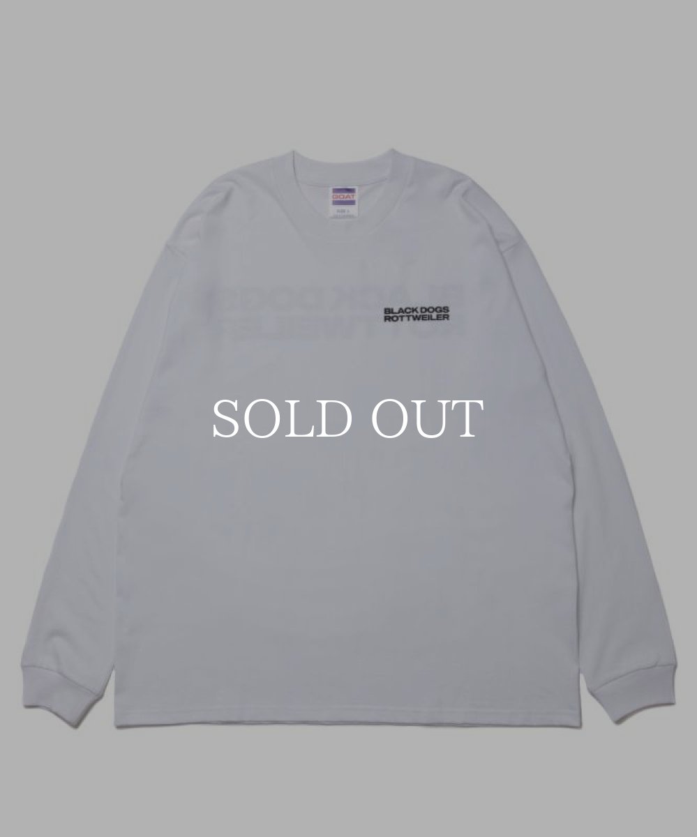 画像1: ROTTWEILER  2 LINE L/S TEE (WHITE) (1)