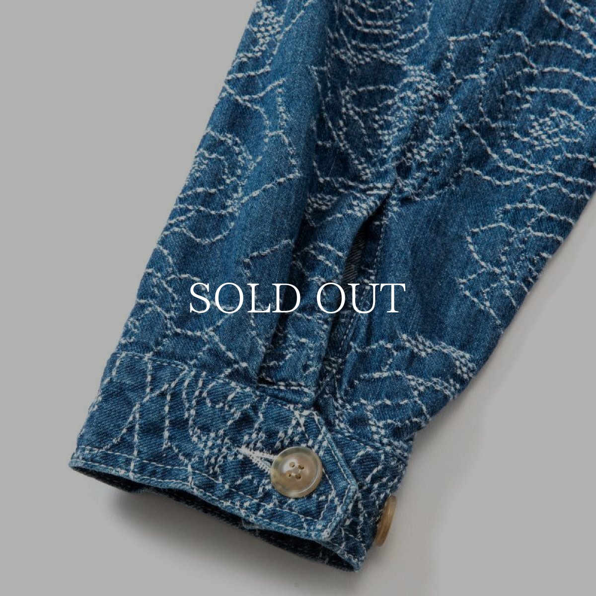 画像4: CALEE  ROSE PATTERN JACQUARD DENIM SWING TOP (INDIGO BLUE) (4)