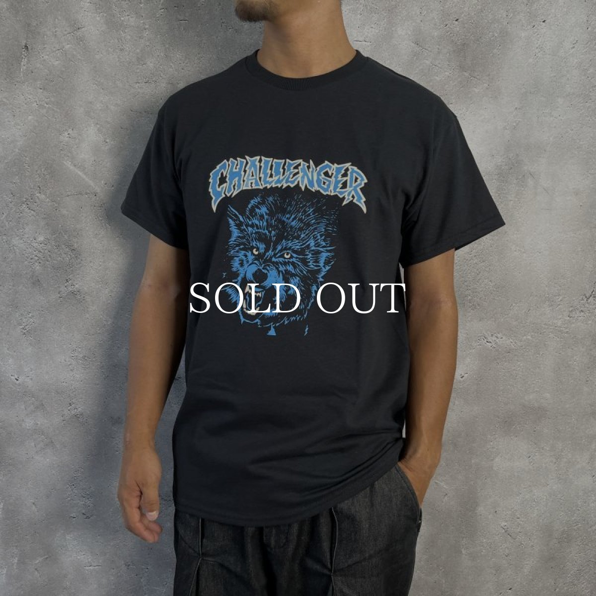 画像3: CHALLENGER  THUNDER WOLF TEE (BLACK) (3)