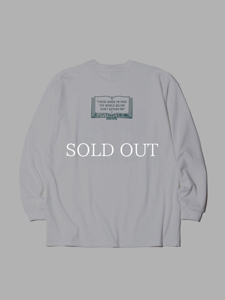 画像2: RADIALL  DEAD HEAD - CREW NECK T-SHIRT L/S (White) (2)