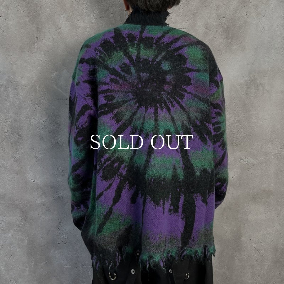 画像5: KIDILL  TIE DYE JACQUARD KNIT COLLAB WITH rurumu: (LAVENDER × PURPLE × BABY BLUE) (5)