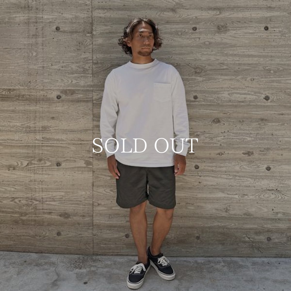 画像2: STANDARD CALIFORNIA  SD Heavyweight Pocket Long Sleeve T Vintage Wash (White) (2)