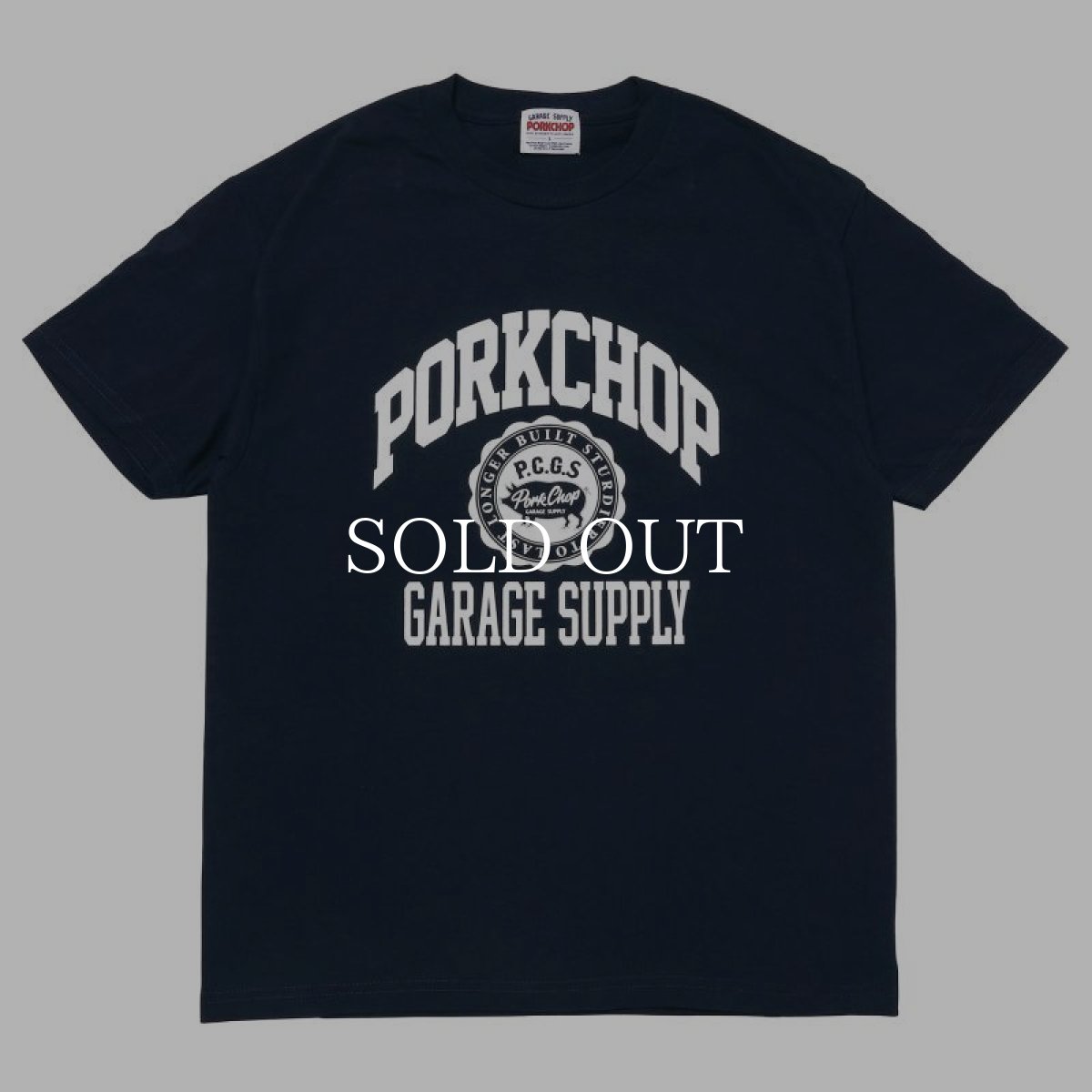 画像1: PORKCHOP GARAGE SUPPLY  2nd COLLEGE TEE (NAVY) (1)