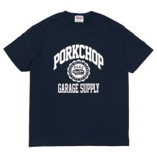 画像1: PORKCHOP GARAGE SUPPLY  2nd COLLEGE TEE (NAVY) (1)