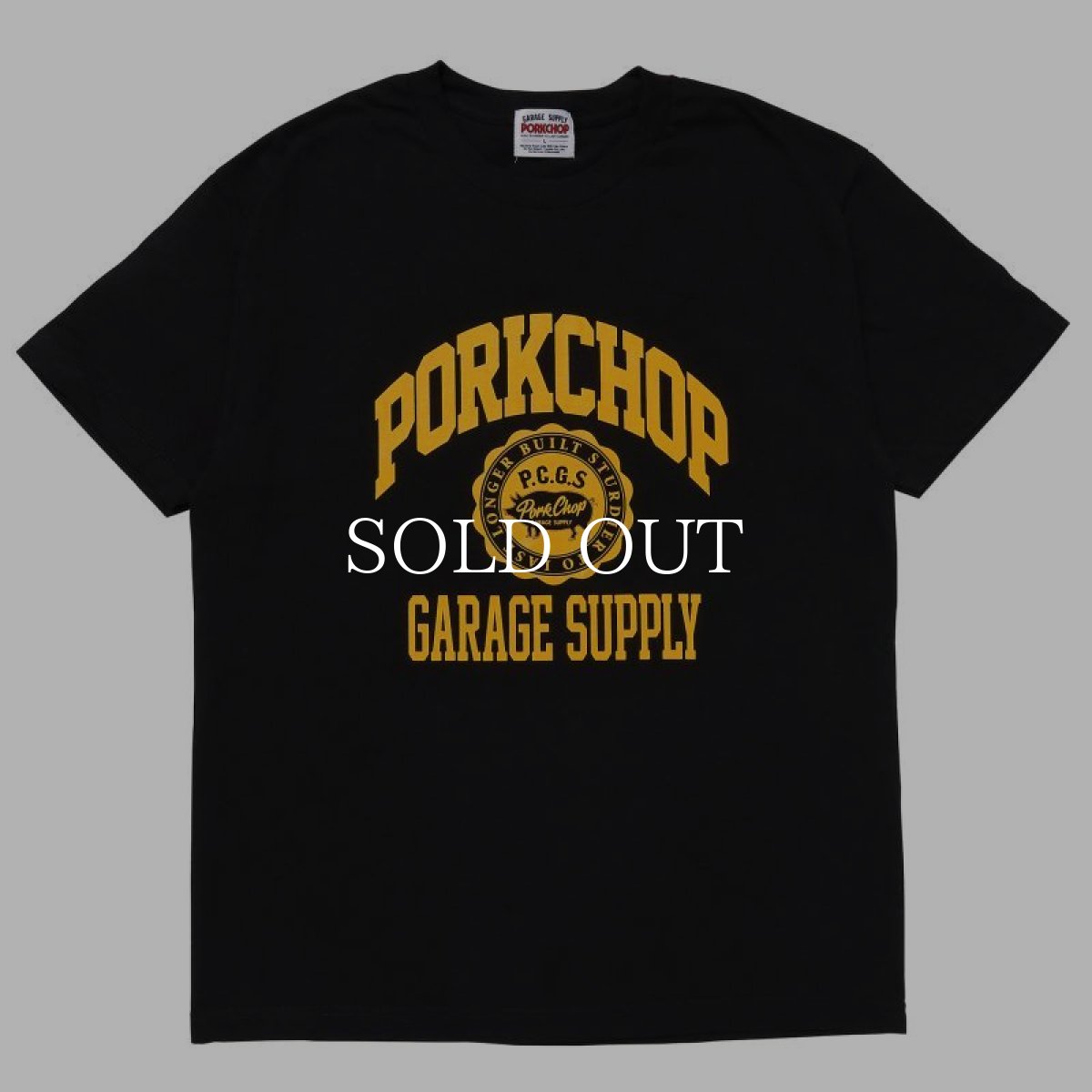 画像1: PORKCHOP GARAGE SUPPLY  2nd COLLEGE TEE (BLACK) (1)