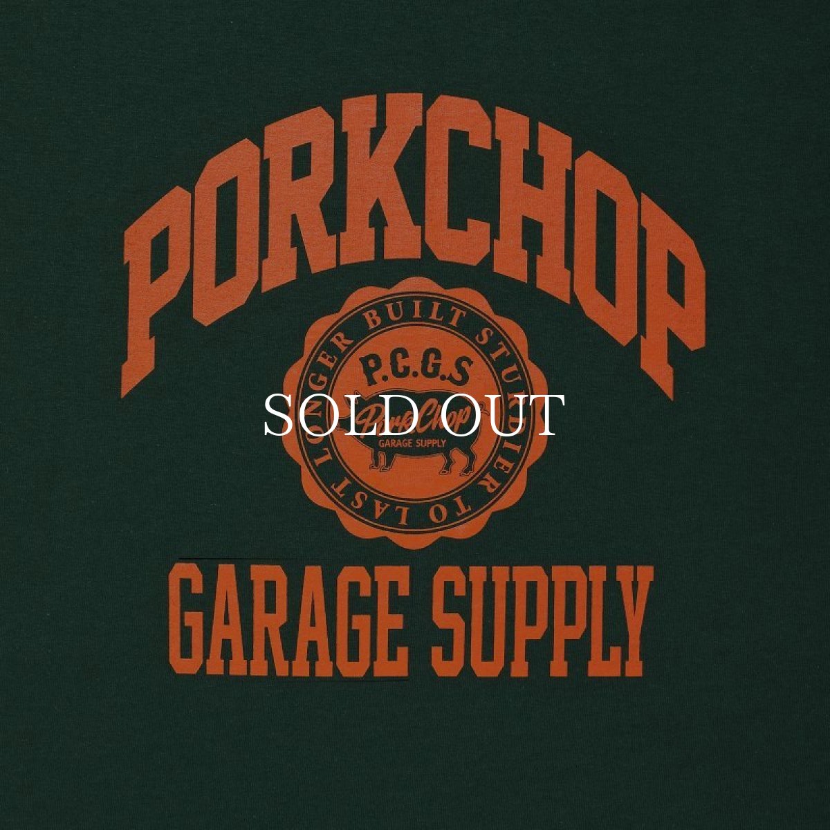 画像3: PORKCHOP GARAGE SUPPLY  2nd COLLEGE TEE (FOREST) (3)
