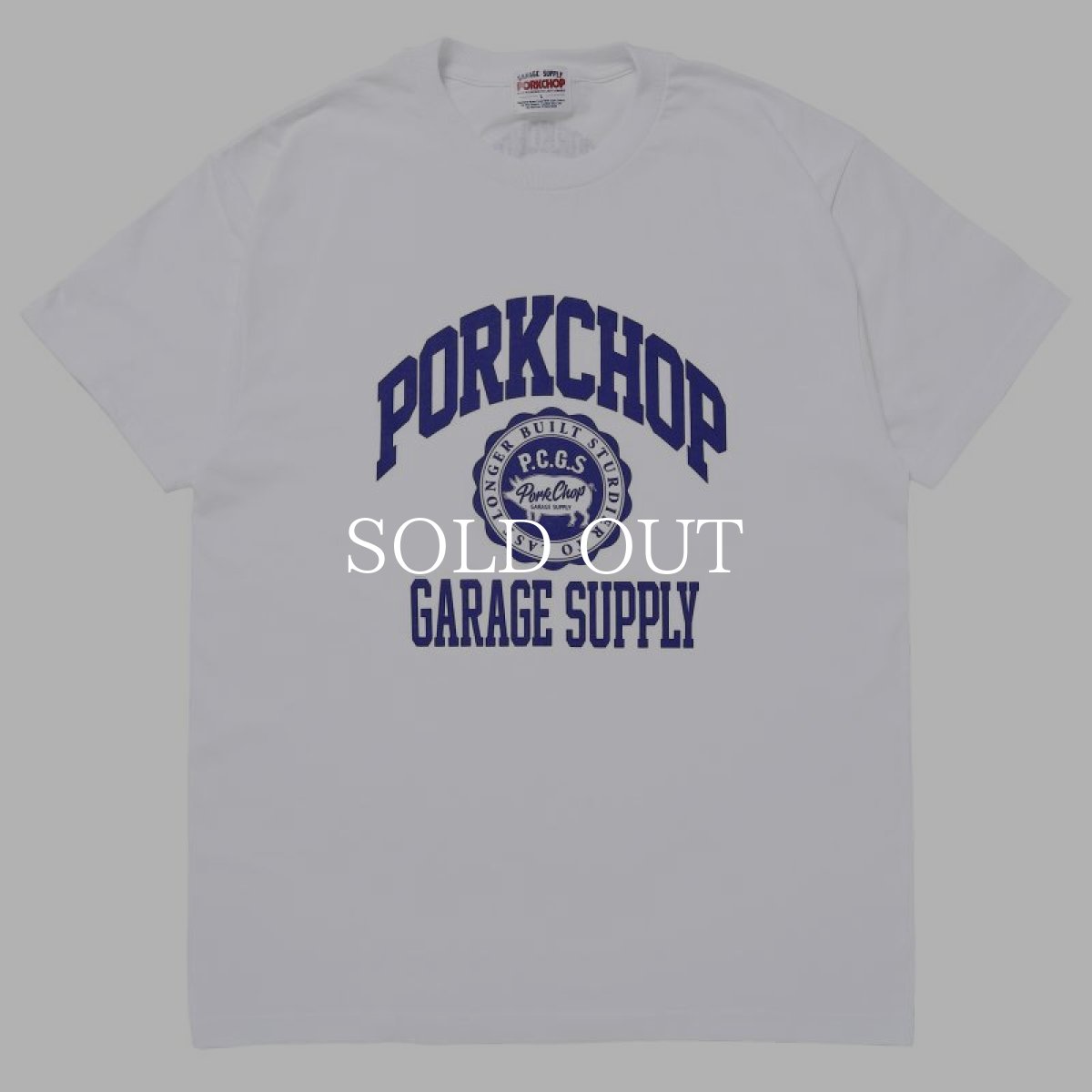 画像1: PORKCHOP GARAGE SUPPLY  2nd COLLEGE TEE (WHITE) (1)