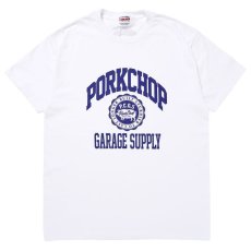 画像1: PORKCHOP GARAGE SUPPLY  2nd COLLEGE TEE (WHITE) (1)