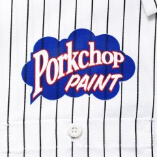 画像5: PORKCHOP GARAGE SUPPLY  PORKCHOP PAINT STRIPE WORK SHIRT (WHITE×BLACK) (5)