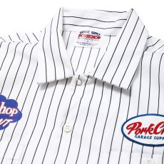 画像3: PORKCHOP GARAGE SUPPLY  PORKCHOP PAINT STRIPE WORK SHIRT (WHITE×BLACK) (3)