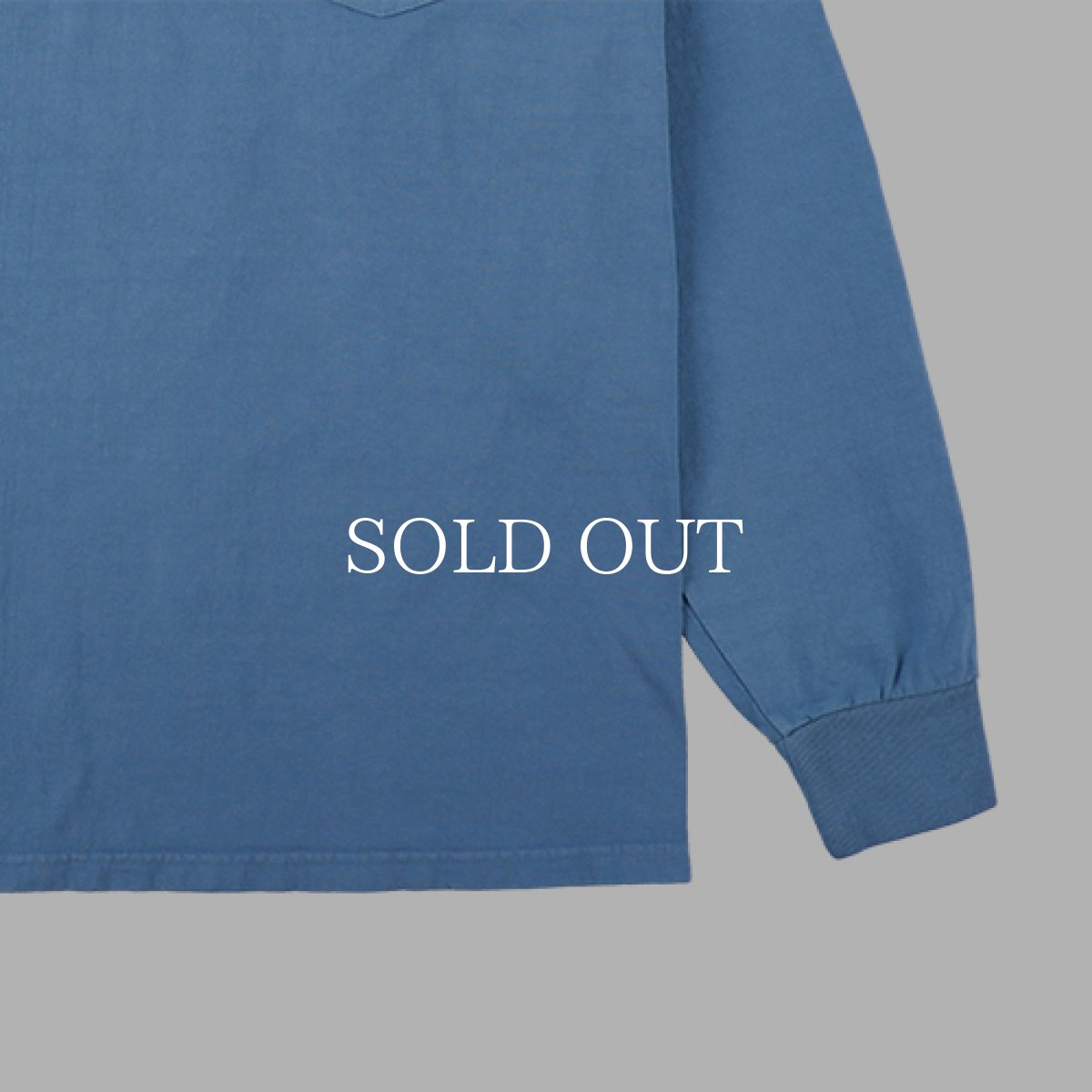 画像3: STANDARD CALIFORNIA  SD Heavyweight Pocket Long Sleeve T Vintage Wash (Blue) (3)