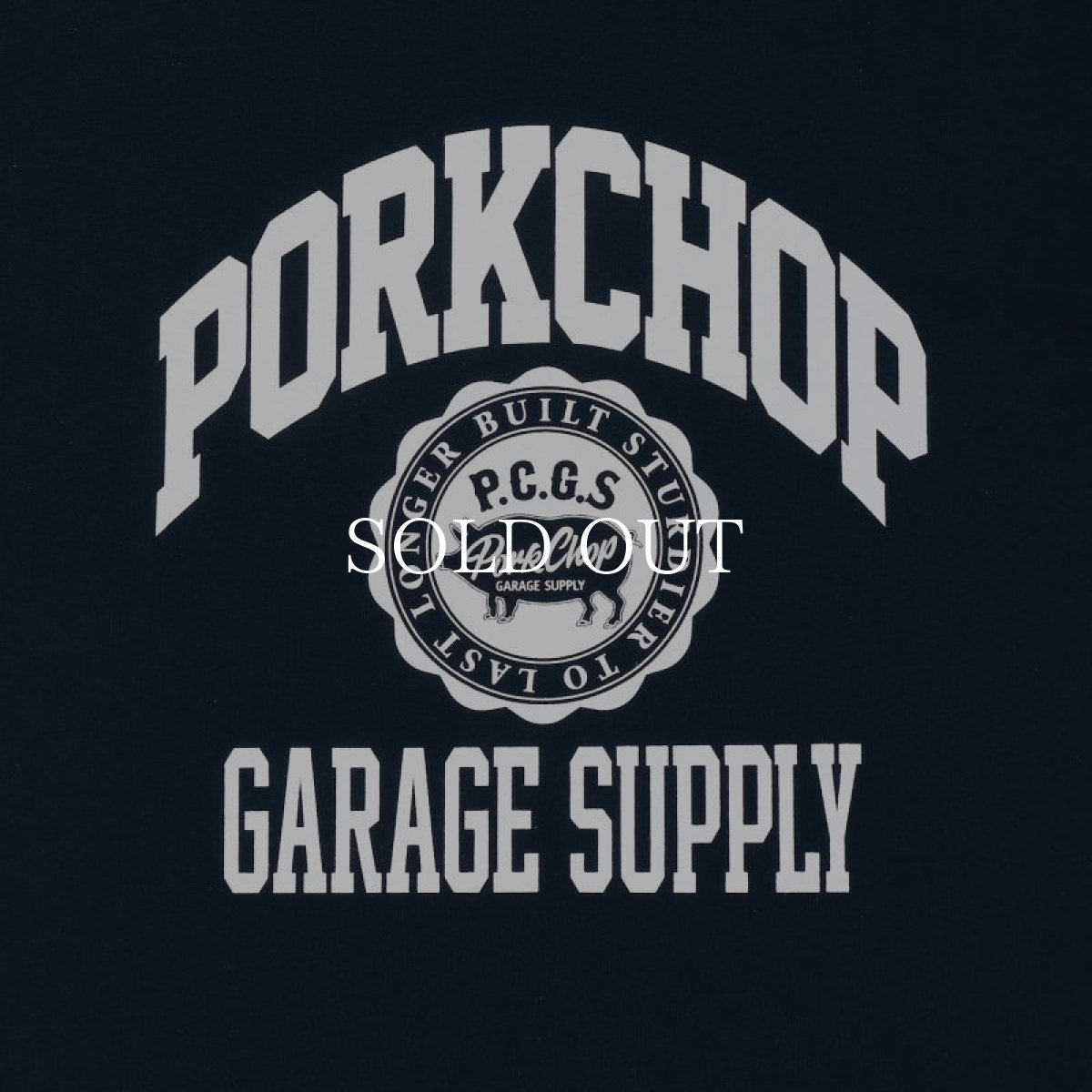 画像3: PORKCHOP GARAGE SUPPLY  2nd COLLEGE TEE (NAVY) (3)