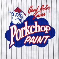 画像6: PORKCHOP GARAGE SUPPLY  PORKCHOP PAINT STRIPE WORK SHIRT (WHITE×BLACK) (6)