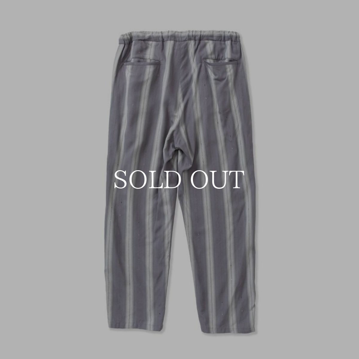 画像2: CALEE  VINTAGE TYPE OMBRE STRIPE EASY TROUSERS (2)