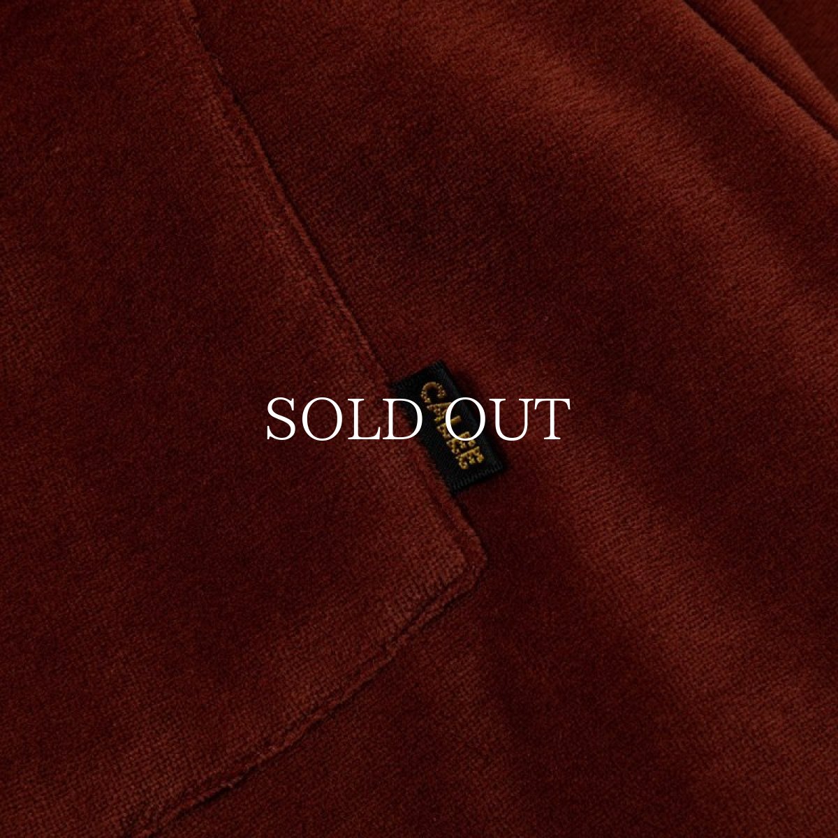 画像4: CALEE  VELOUR DROP SHOULDER L/S CS (Vermilion) (4)