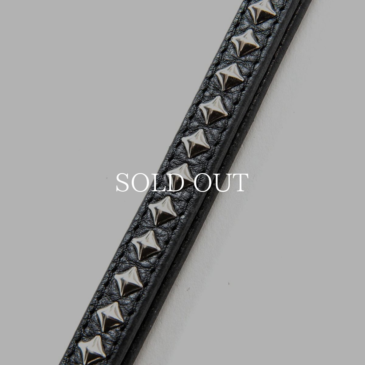 画像3: CALEE  STUDS LEATHER NECK STRAP (Black) (3)