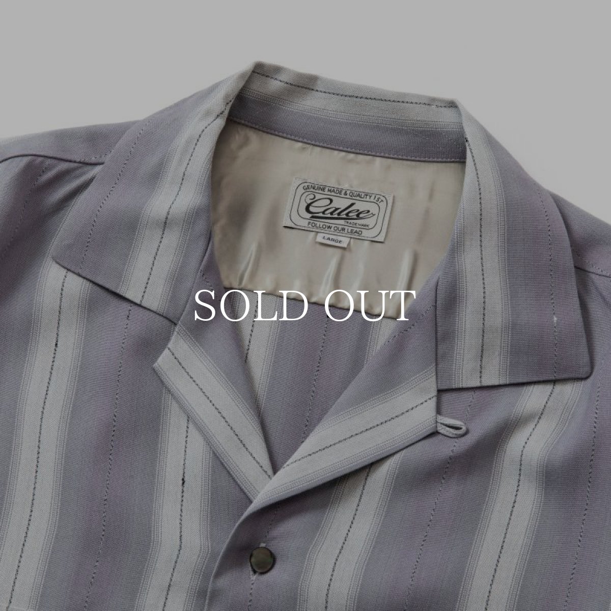 画像3: CALEE  VINTAGE TYPE OMBRE STRIPE SHIRT (Black) (3)