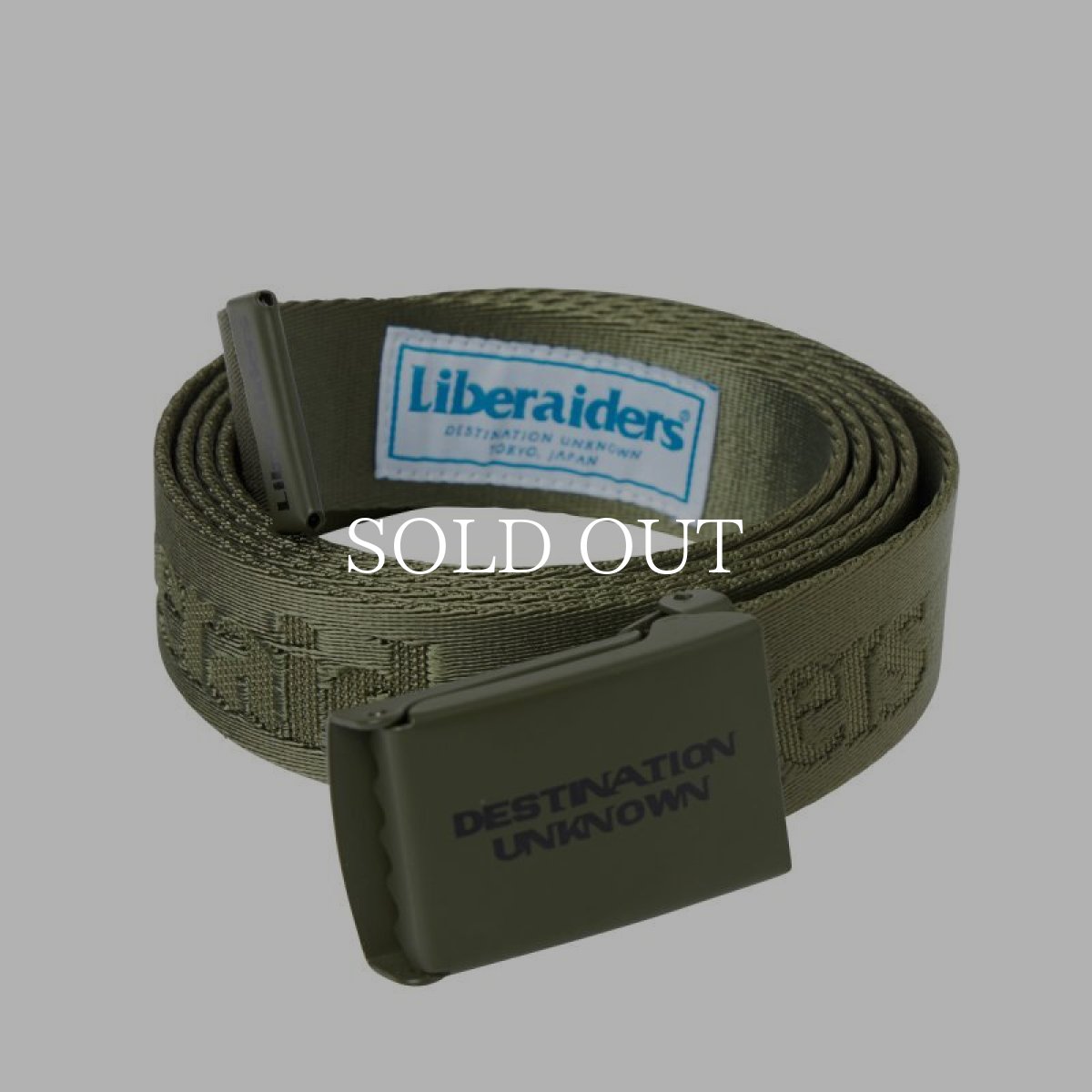 画像1: Liberaiders  OG LOGO NYLON BELT (OLIVE) (1)