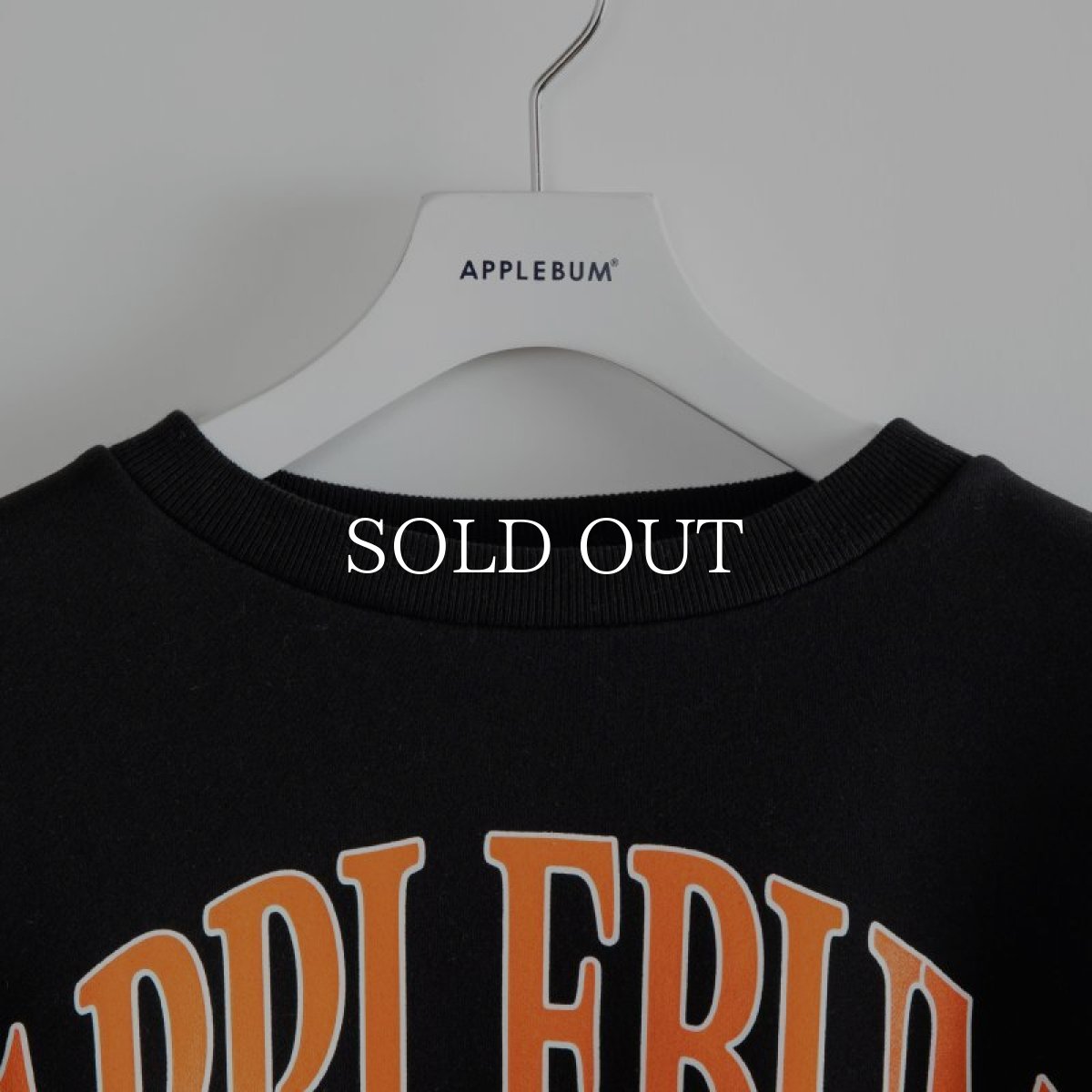 画像7: APPLEBUM  College Logo Big Crew Sweat (Black) (7)