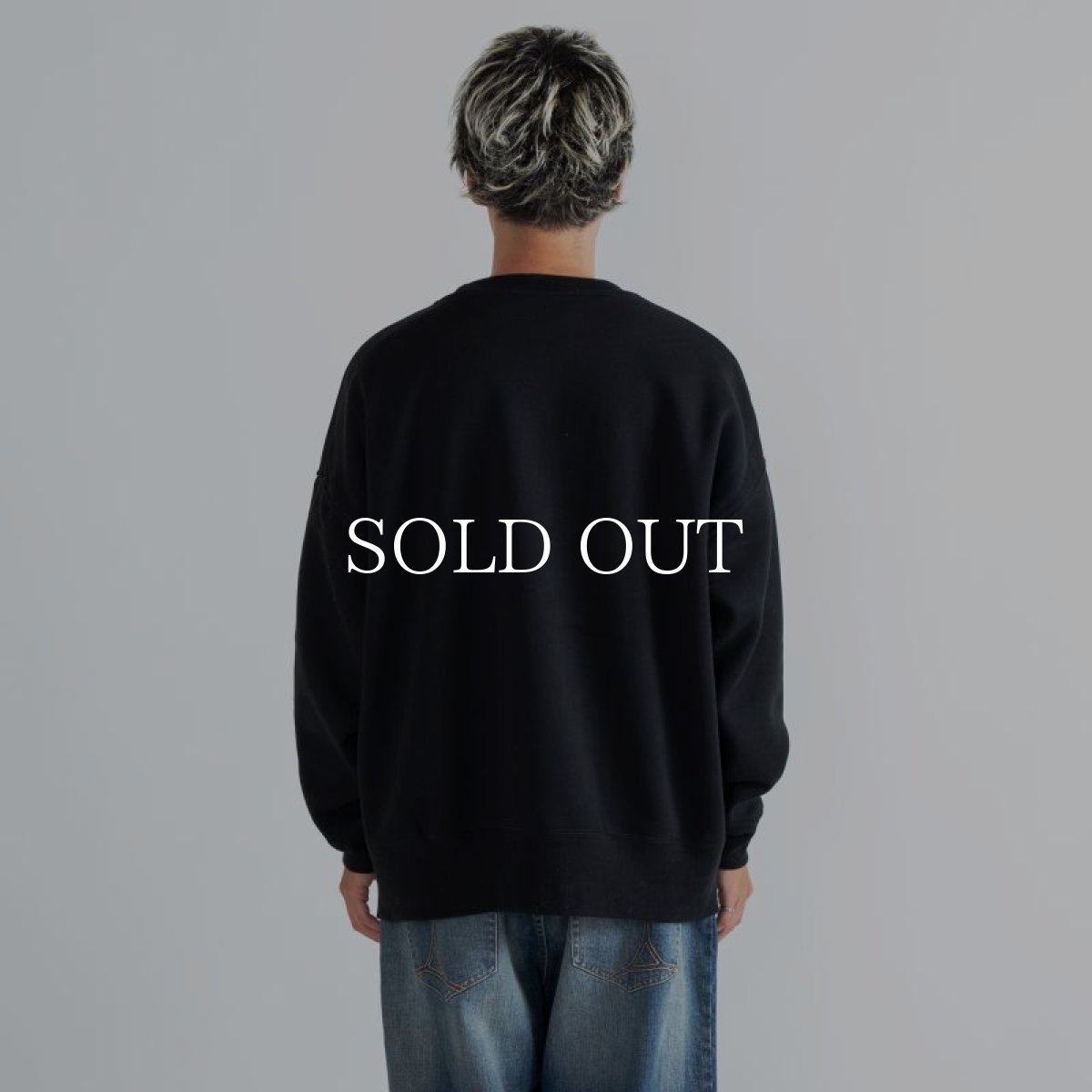 画像4: APPLEBUM  College Logo Big Crew Sweat (Black) (4)