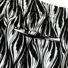 画像5: CALEE  FEATHER PATTERN EASY TROUSERS (Black) (5)